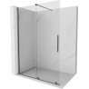 Mexen Velar Schiebeduschelement Walk-in 150 x 200 cm, transparent 8 mm, Gun Metal - 871-150-000-03-95