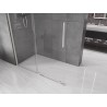 Mexen Velar Schiebetrennwand Walk-in 140 x 200 cm, transparent 8 mm, gebürsteter Nickel - 871-140-000-03-97