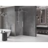 Mexen Velar Schiebedusche Walk-in 130 x 200 cm, transparent 8 mm, gebürsteter Nickel - 871-130-000-03-97