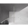Mexen Velar Schiebeduschwand Walk-in 150 x 200 cm, transparent 8 mm, gebürstetes Nickel - 871-150-000-03-97