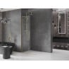 Mexen Velar L Schiebetür-Duschwand Walk-in 100 x 200 cm, transparent 8 mm, gold gebürstet - 871-100-003-03-55