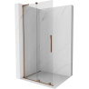 Mexen Velar L Duschwand Schiebetür Walk-in 100 x 200 cm, transparent 8 mm, Roségold - 871-100-003-03-60