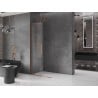 Mexen Velar L Schiebetür-Duschwand Walk-in 90 x 200 cm, transparent 8 mm, Roségold - 871-090-003-03-60