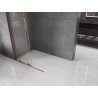 Mexen Velar L Schiebetür-Duschwand Walk-in 110 x 200 cm, transparent 8 mm, Roségold - 871-110-003-03-60