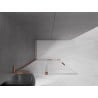 Mexen Velar L Duschwand Schiebetür Walk-in 100 x 200 cm, transparent 8 mm, Roségold - 871-100-003-03-60