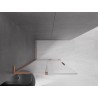 Mexen Velar L Schiebedusche Walk-in 100 x 200 cm, transparent 8 mm, gebürstetes Kupfer - 871-100-003-03-65