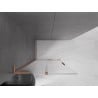Mexen Velar L Schiebeduschwand Walk-in 110 x 200 cm, transparent 8 mm, gebürstetes Kupfer - 871-110-003-03-65