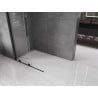 Mexen Velar L Schiebbare Walk-in-Duschwand 90 x 200 cm, transparent 8 mm, schwarz - 871-090-003-03-70