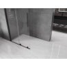 Mexen Velar L Duschwand Walk-in 100 x 200 cm, transparent 8 mm, schwarz - 871-100-003-03-70