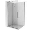 Mexen Velar L Duschwand zum Verschieben Walk-in 90 x 200 cm, transparent 8 mm, Gun Metal - 871-090-003-03-95