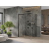 Mexen Omega Schiebeduschkabine 150 x 90 cm, transparent, schwarz - 825-150-090-70-00