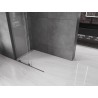 Mexen Velar L Schiebeduschwand Walk-in 120 x 200 cm, transparent 8 mm, Gun Metal - 871-120-003-03-95