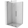 Mexen Velar L Schiebetür-Duschwand Walk-in 110 x 200 cm, transparent 8 mm, Gun Metal - 871-110-003-03-95