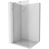 Mexen Velar L Walk-in-Duschwand Schiebetür 90 x 200 cm, transparent 8 mm, gebürsteter Nickel - 871-090-003-03-97