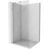 Mexen Velar L Schiebeduschwand Walk-in 120 x 200 cm, transparent 8 mm, gebürstetes Nickel - 871-120-003-03-97