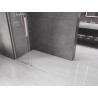 Mexen Velar L Schiebeduschwand Walk-in 120 x 200 cm, transparent 8 mm, gebürstetes Nickel - 871-120-003-03-97