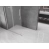 Mexen Velar L Duschtür verschiebbar Walk-in 100 x 200 cm, Frost 8 mm, Chrom - 871-100-003-33-01
