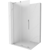 Mexen Velar L Duschwand zum Schieben Walk-in 120 x 200 cm, Frost 8 mm, Chrom - 871-120-003-33-01