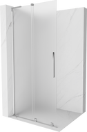 Mexen Velar L Duschwand zum Schieben Walk-in 120 x 200 cm, Frost 8 mm, Chrom - 871-120-003-33-01