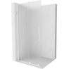 Mexen Velar L Duschwand zum Schieben Walk-in 90 x 200 cm, matt 8 mm, weiß - 871-090-003-33-20