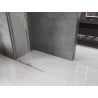 Mexen Velar L Duschwand verschiebbar Walk-in 120 x 200 cm, Mattglas 8 mm, Gold - 871-120-003-33-50