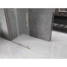 Mexen Velar L Duschwand zum Schieben Walk-in 100 x 200 cm, matt 8 mm, gold - 871-100-003-33-50