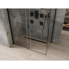 Mexen Omega Schiebeduschkabine 160 x 90 cm, transparent, schwarz - 825-160-090-70-00