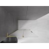 Mexen Velar L Duschwand zum Schieben Walk-in 120 x 200 cm, matt 8 mm, gold gebürstet - 871-120-003-33-55