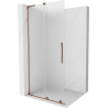 Mexen Velar L Duschwand verschiebbar Walk-in 120 x 200 cm, matt 8 mm, Roségold - 871-120-003-33-60