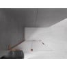 Mexen Velar L Duschwand Schiebetür Walk-in 100 x 200 cm, Frost 8 mm, Roségold - 871-100-003-33-60
