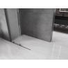 Mexen Velar L Duschwand zum Schieben Walk-in 120 x 200 cm, Frost 8 mm, gebürstetes Gun Gray - 871-120-003-33-66