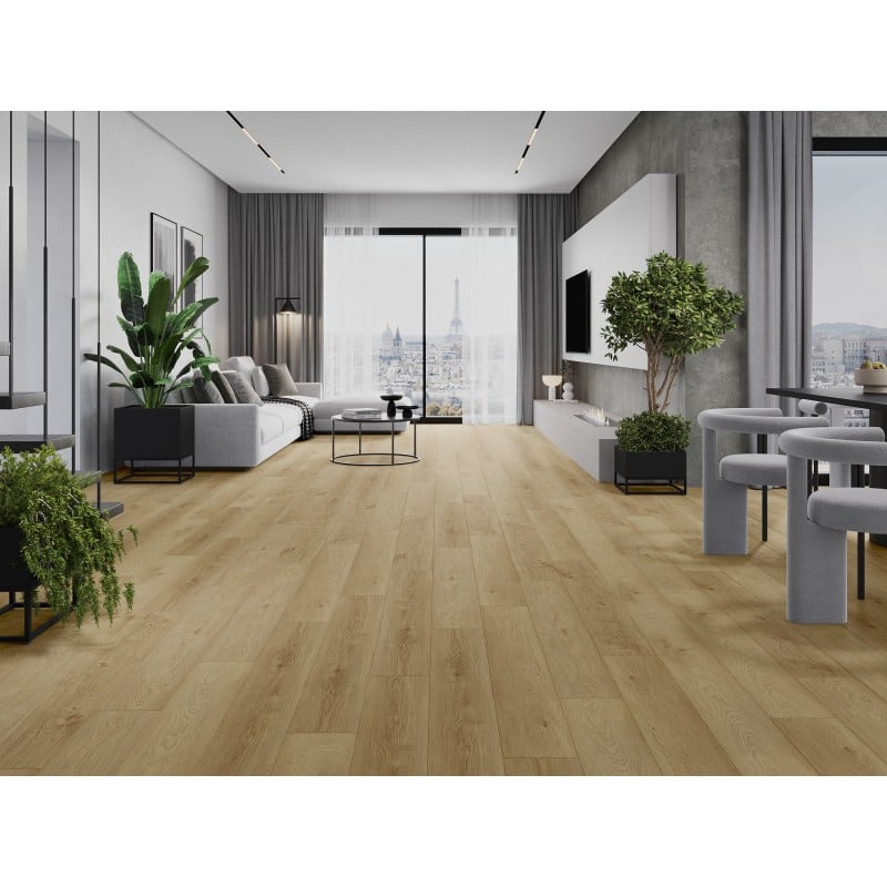 Mexen Anniston Probe der Vinylpaneele SPC 6,5 mm, IXPE-Unterlage 1,5 mm, 4 V-Fuge, Eiche - F1038-S