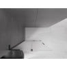 Mexen Velar L Duschwand Schiebbar Walk-in 90 x 200 cm, Raureif 8 mm, Schwarz - 871-090-003-33-70