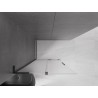 Mexen Velar L Duschwand zum Aufschieben Walk-in 100 x 200 cm, Frostglas 8 mm, schwarz - 871-100-003-33-70