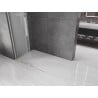 Mexen Velar L Walk-In Duschwand verschiebbar 100 x 200 cm, satiniert 8 mm, gebürsteter Nickel - 871-100-003-33-97