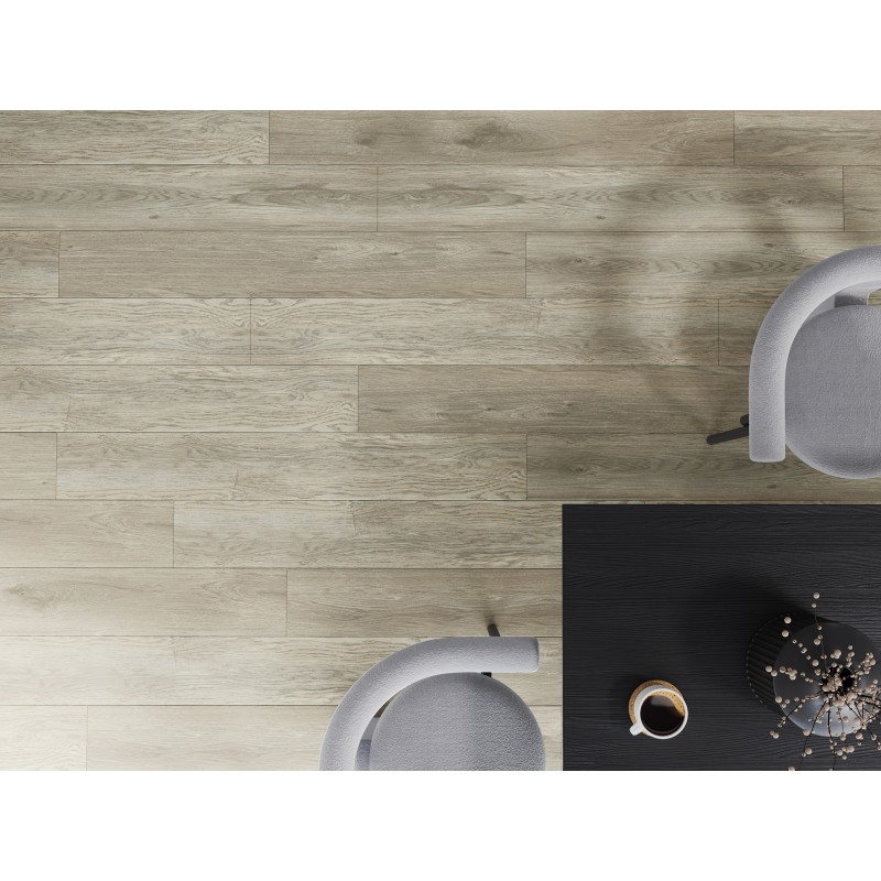 Mexen Sky Valley Probe von SPC-Vinylpaneelen 6,5 mm, IXPE-Unterlage 1,5 mm, 4 V-Fuge, Eiche - F1040-S