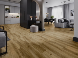 Mexen Amsterdam Probe von SPC-Vinylpaneelen 6,5 mm, IXPE-Unterlage 1,5 mm, 4-seitige V-Fuge, Eiche - F1042-S