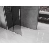 Mexen Velar L Duschwand schiebbar Walk-in 90 x 200 cm, Graphit 8 mm, Chrom - 871-090-003-43-01