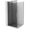 Mexen Velar L Walk-In-Duschwand 100 x 200 cm, Graphit 8 mm, Chrom - 871-100-003-43-01