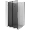 Mexen Velar L Duschwand verschiebbar Walk-in 110 x 200 cm, graphit 8 mm, weiß - 871-110-003-43-20