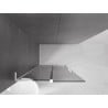 Mexen Velar L verschiebbare Duschwand Walk-in 90 x 200 cm, Graphit 8 mm, weiß - 871-090-003-43-20