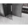 Mexen Velar L begehbare Duschwand schiebbar Walk-in 100 x 200 cm, graphit 8 mm, weiß - 871-100-003-43-20