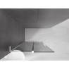 Mexen Velar L begehbare Duschwand schiebbar Walk-in 100 x 200 cm, graphit 8 mm, weiß - 871-100-003-43-20