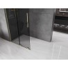 Mexen Velar L Schiebetrennwand Walk-in 110 x 200 cm, graphit 8 mm, gold - 871-110-003-43-50