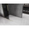 Mexen Velar L Schiebeduschwand Walk-in 110 x 200 cm, Graphit 8 mm, gebürstetes Gold - 871-110-003-43-55