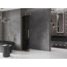 Mexen Velar L Duschwand zum Schieben Walk-in 90 x 200 cm, grafit 8 mm, gold gebürstet - 871-090-003-43-55