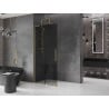 Mexen Velar L Duschwand zum Schieben Walk-in 90 x 200 cm, grafit 8 mm, gold gebürstet - 871-090-003-43-55