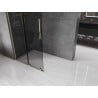 Mexen Velar L Duschwand zum Schieben Walk-in 120 x 200 cm, Graphit 8 mm, Gold - 871-120-003-43-50