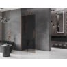 Mexen Velar L Duschwand Schiebetür Walk-in 90 x 200 cm, grafit 8 mm, gebürstetes Kupfer - 871-090-003-43-65