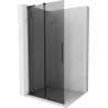 Mexen Velar L Schiebetür Dusche Walk-in 110 x 200 cm, graphit 8 mm, gebürstet gun gray - 871-110-003-43-66